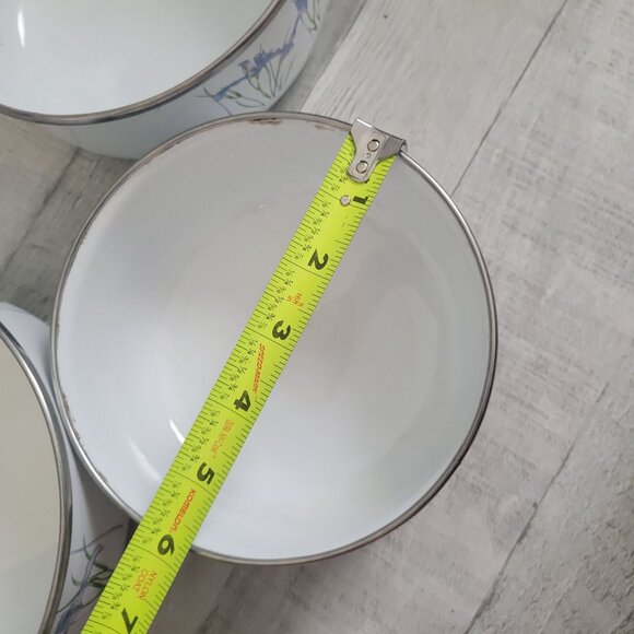 Decorative Corning Coordinates Shadow Iris Enamel Mixing Bowls Set Of 3 By Lingo - Picture 11 of 11